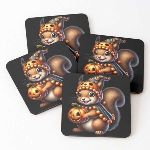 Item preview, The Bewitched Squirrel and His Mischievous Pumpkin designed and sold by AmigoVerse.