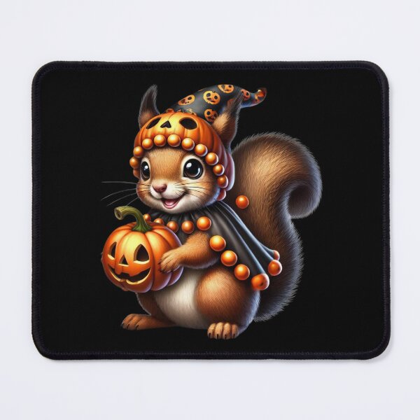 Item preview, The Bewitched Squirrel and His Mischievous Pumpkin designed and sold by AmigosFurEver.