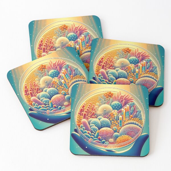 Item preview, Life in a dish illustrating the variety of organisms in a petri plate designed and sold by DesignDen1587.