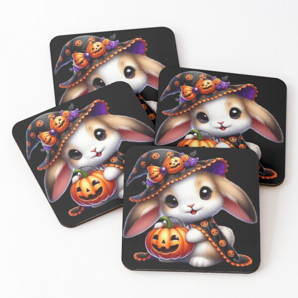 Item preview, The festive bunny and his cheerful pumpkin designed and sold by AmigoVerse.