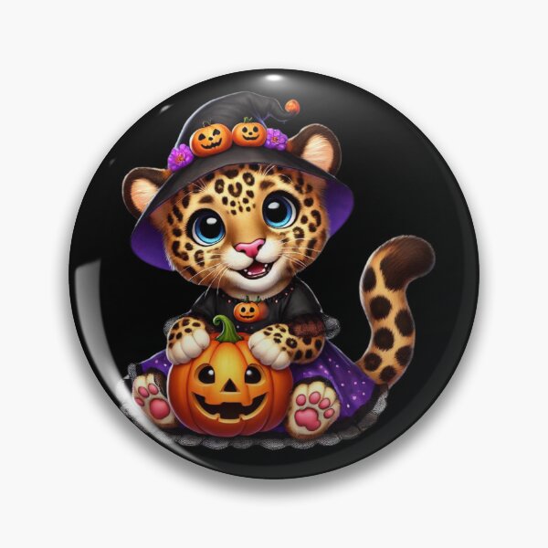 Item preview, The mischievous leopard and his fairy pumpkin designed and sold by AmigosFurEver.