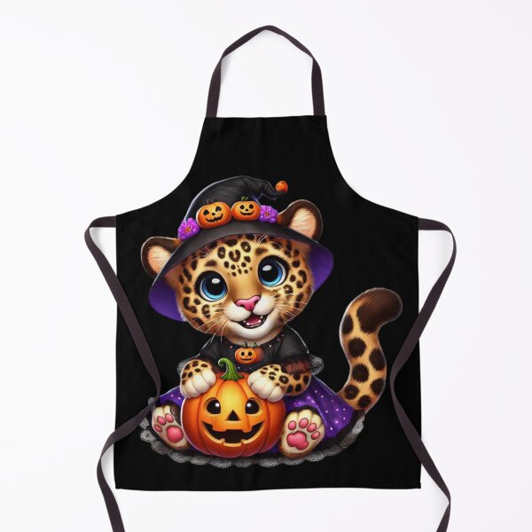 Item preview, The mischievous leopard and his fairy pumpkin designed and sold by AmigosFurEver.