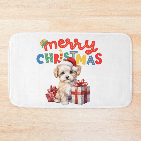 Item preview, Merry Christmas puppy designed and sold by Kelli Campbell.