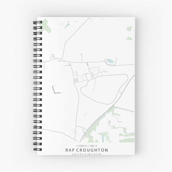 Aperçu de l'œuvre Carte de la RAF Croughton créée et vendue par SHAMPAIN-ART-CO.