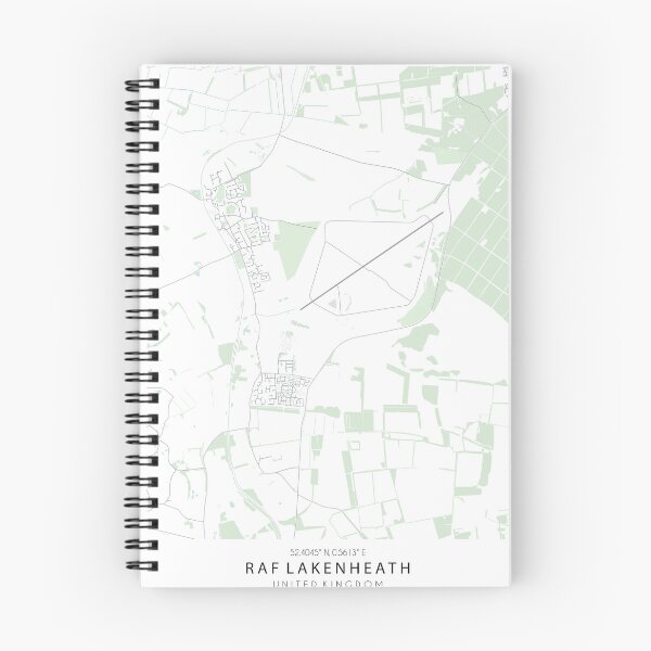 Aperçu de l'œuvre Carte de la base aérienne de Lakenheath créée et vendue par SHAMPAIN-ART-CO.