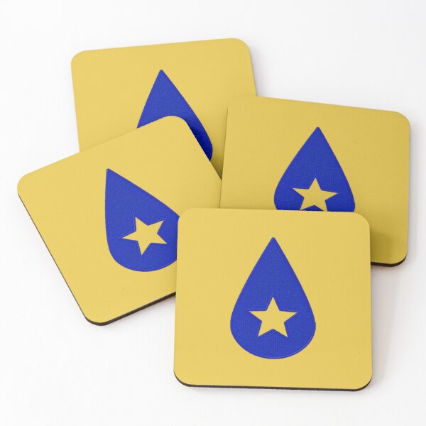 Item preview, Blue Found Heaven Transparent Star Teardrop Logo Patch designed and sold by aestheticqueen.