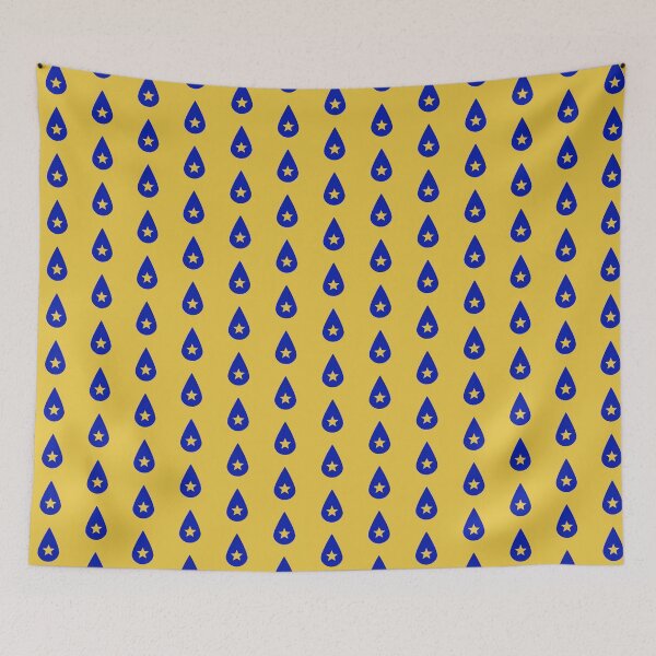 Item preview, Blue Found Heaven Transparent Star Teardrop Logo Patch designed and sold by aestheticqueen.