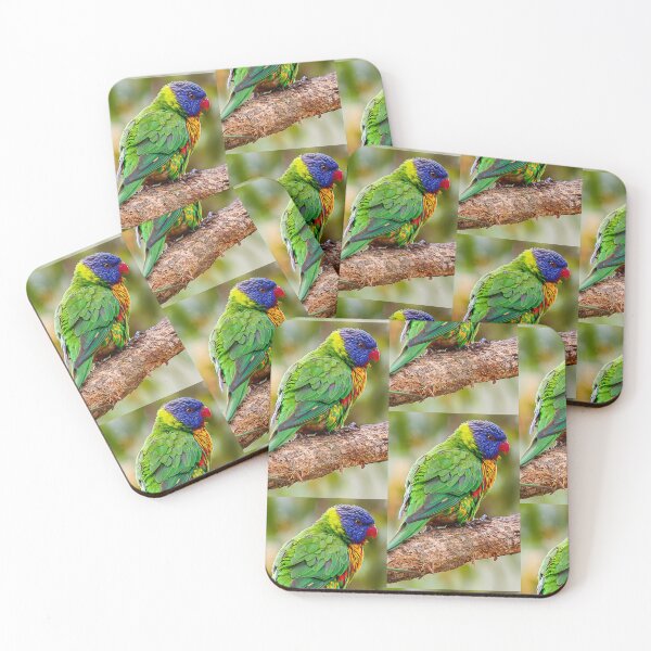 Item preview, Rainbow Lorikeet Perched On A Branch designed and sold by GrantsTasBris.