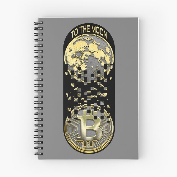 Item preview, Golden Bitcoin to the Moon Cryptocurrency Design designed and sold by andabelart.