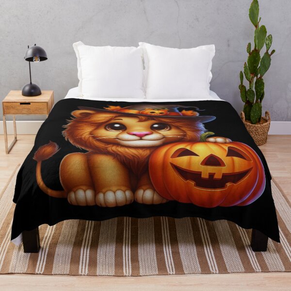 Item preview, The brave lion cub and his enchanted pumpkin designed and sold by AmigosFurEver.