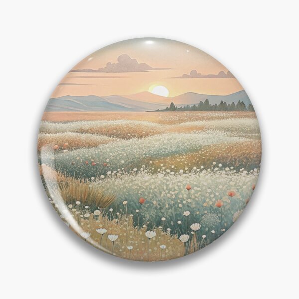 Item preview, aesthetic whimsical pastel daisy flower garden meadow designed and sold by rlav123.