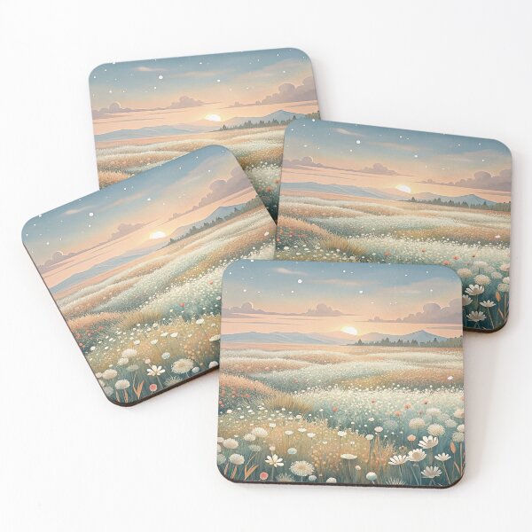 Item preview, aesthetic whimsical pastel daisy flower garden meadow designed and sold by rlav123.