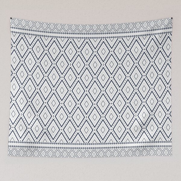 Item preview, Christmas white square ethnic modern pattern designed and sold by _Patternique_.