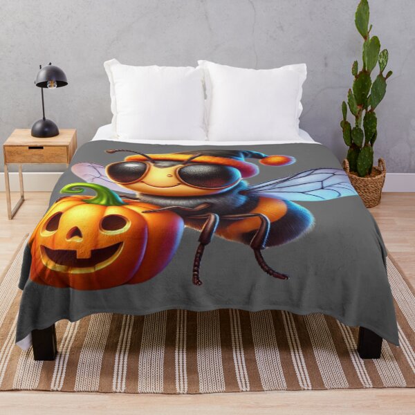 Item preview, The bewitching bee and his magic pumpkin designed and sold by AmigosFurEver.