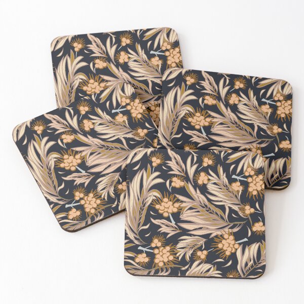 Item preview, Palm Branch, Beige on black background designed and sold by Alex  Blud.