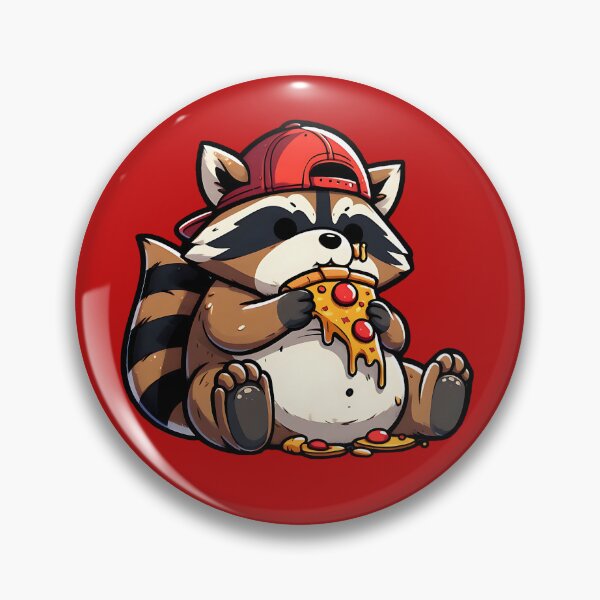 Item preview, RACCOON EATING PIZZA 2  designed and sold by justyna-s28.