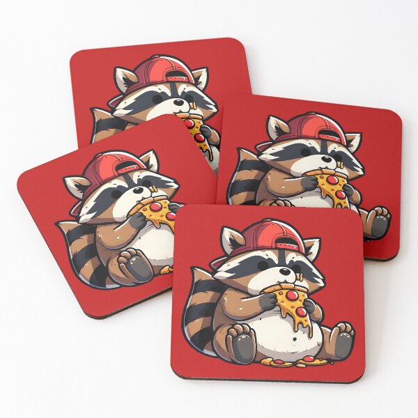 Item preview, RACCOON EATING PIZZA 2  designed and sold by justyna-s28.