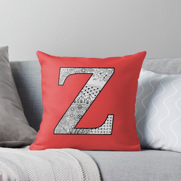 Item preview, Z - Initial, monogram. From hand drawn Zentangle doodle design designed and sold by Sideofthehill.