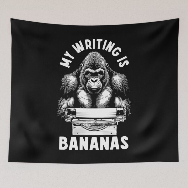 Item preview, Funny Writer Author Novelist My Writing Is Bananas Gorilla designed and sold by GrandeDuc.