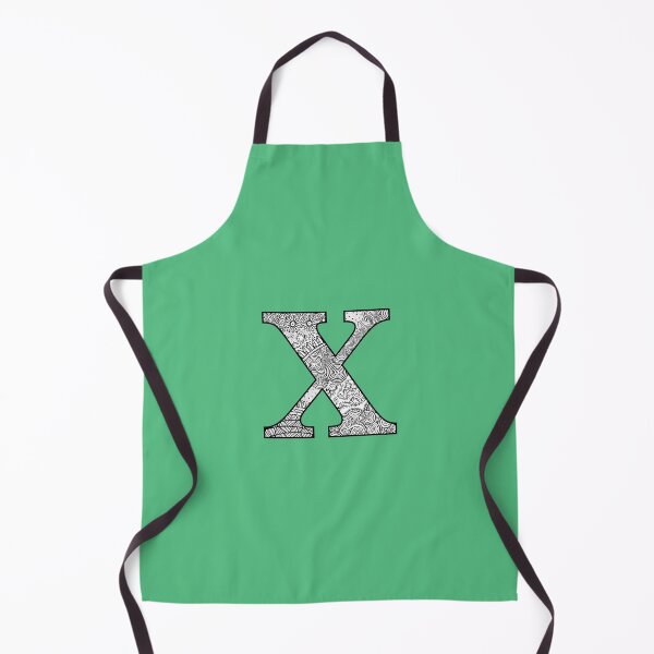 Item preview, X- Initial, monogram. From hand drawn Zentangle doodle design designed and sold by Sideofthehill.