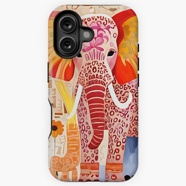Item preview, Colorful Elephant Collage Art - Vibrant and Fun Design designed and sold by tarzbol.