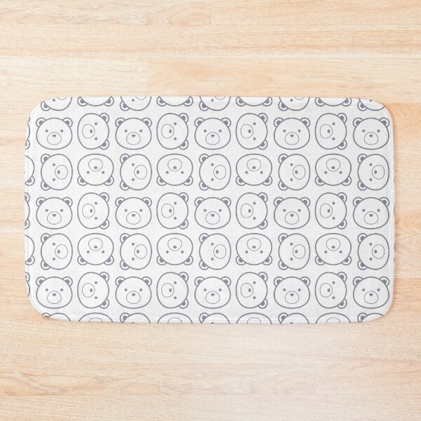 Item preview, cute bear face seamless pattern  designed and sold by SomAoHappyDay.