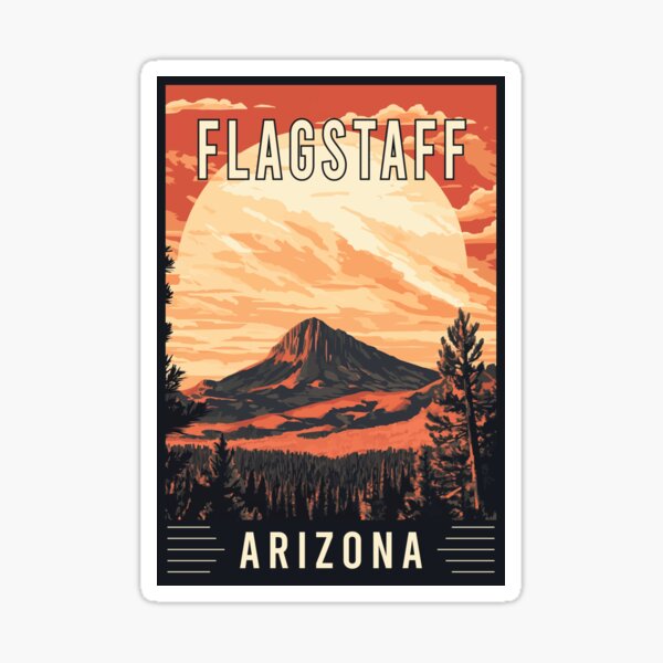Item preview, Discover the Scenic Beauty of Flagstaff in Arizona - Vintage Travel Art designed and sold by turtlestart.