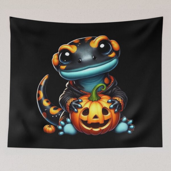 Item preview, The Mystical Salamander and His Magic Pumpkin designed and sold by AmigosFurEver.