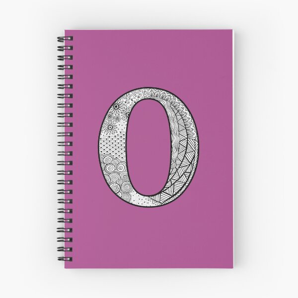 Item preview, O - Initial, monogram. From hand drawn Zentangle doodle design designed and sold by Sideofthehill.