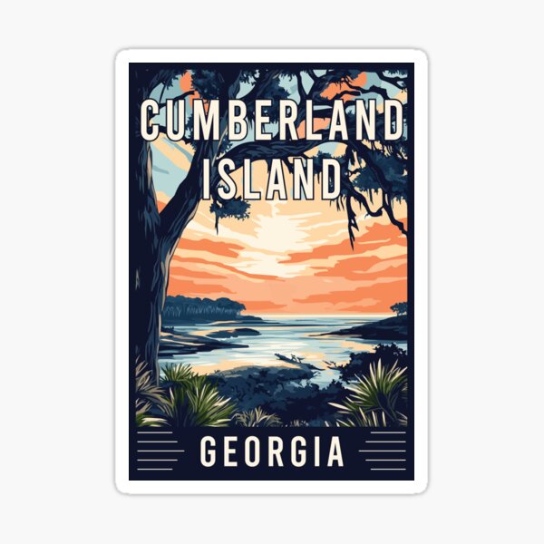 Item preview, Experience the Untouched Beauty of Cumberland Island in Georgia - Vintage Travel Art designed and sold by turtlestart.