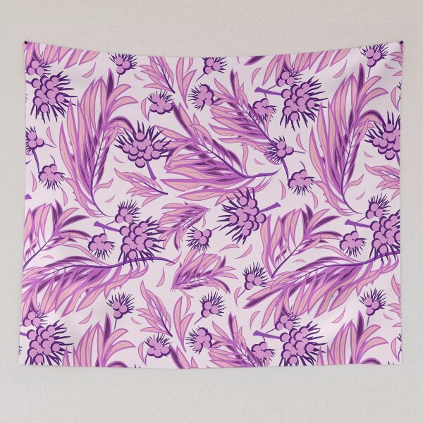 Item preview, Palm Branch, Lilac on white background designed and sold by Alex  Blud.