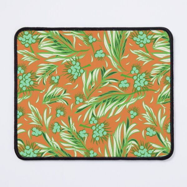 Item preview, Palm Branch, Green on orange background designed and sold by Alex Blud.