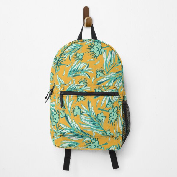 Item preview, Palm Branch, Emerald on yellow background designed and sold by Alex Blud.