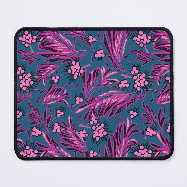 Item preview, Palm Branch, Pink on blue background designed and sold by Alex Blud.