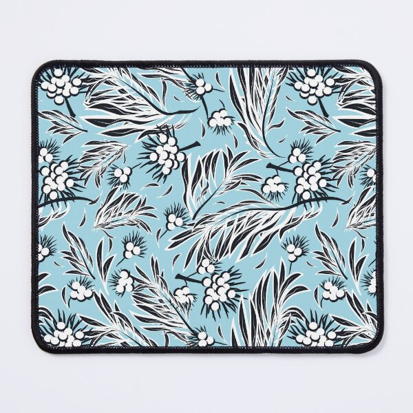 Item preview, Palm Branch, Black on light blue background designed and sold by Alex Blud.