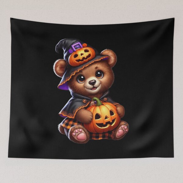 Item preview, The Bewitched Bear and His Fairy Pumpkin designed and sold by AmigosFurEver.