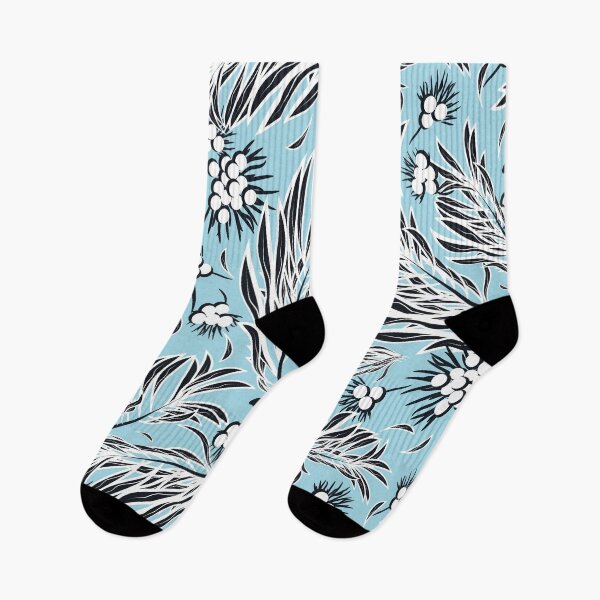 Item preview, Palm Branch, Black on light blue background designed and sold by Alex  Blud.