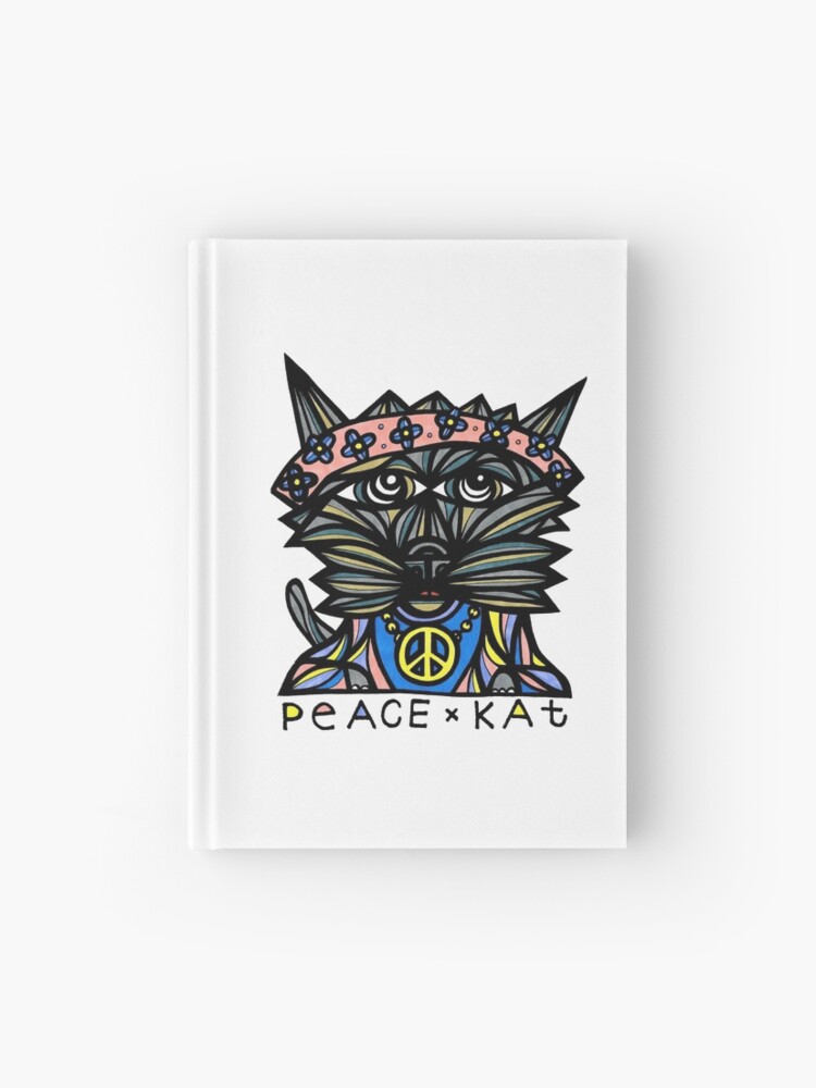 Thumbnail 1 of 3, Journal, "Peace Kat" designed and sold by 631art.