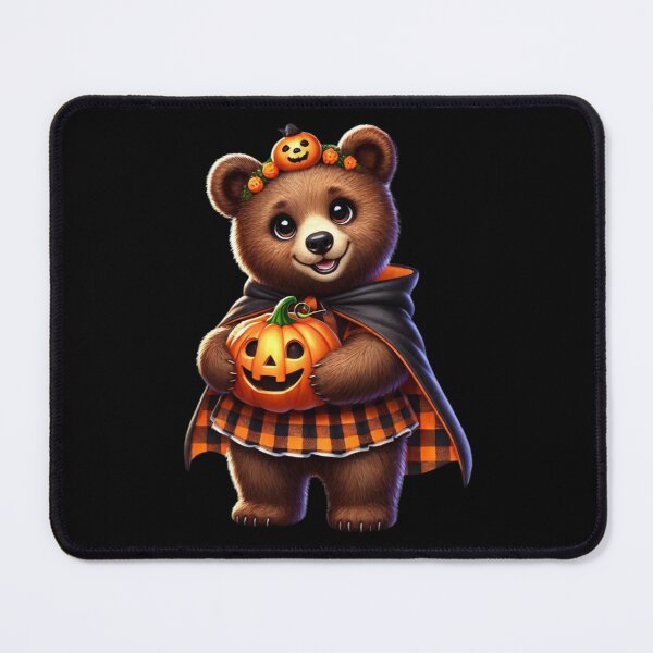 Item preview, The festive bear and his radiant pumpkin designed and sold by AmigoVerse.