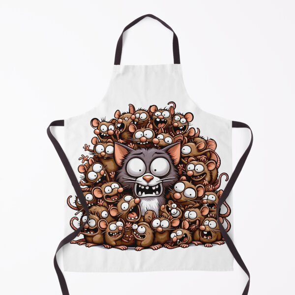 Item preview, Scared Cat Surrounded by Happy Rats designed and sold by FrozenRoscoe.