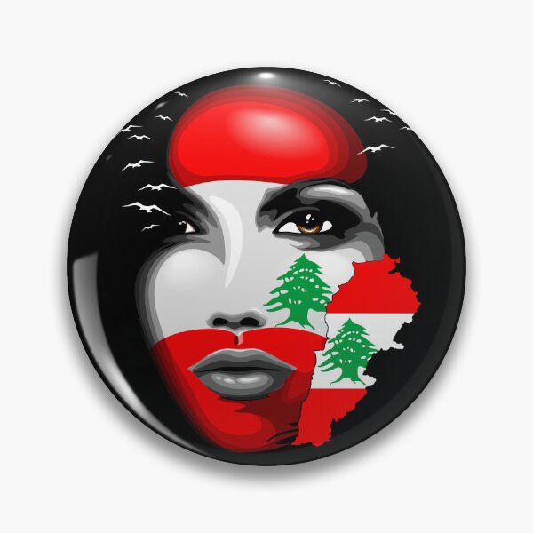 Item preview, Lebanon Flag and Map on girl's face designed and sold by BluedarkArt.
