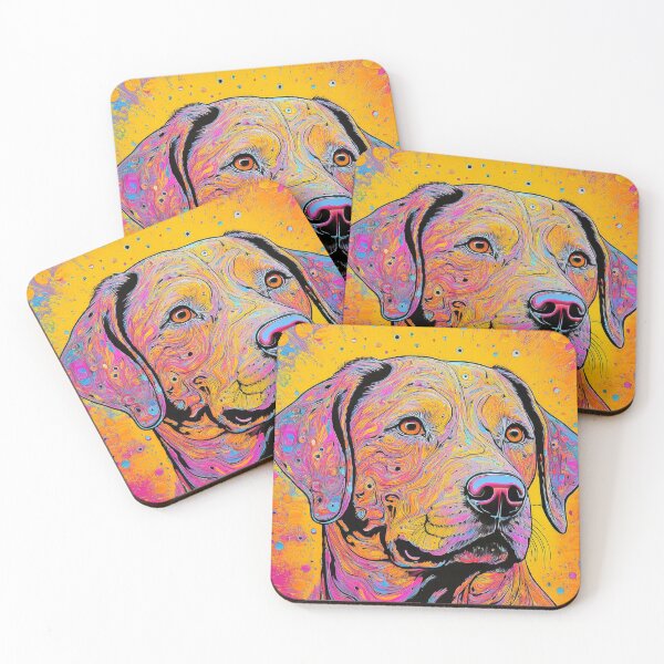 Item preview, Labrador Dog Colourful Marbled Style Pet Portrait designed and sold by Adam Regester.