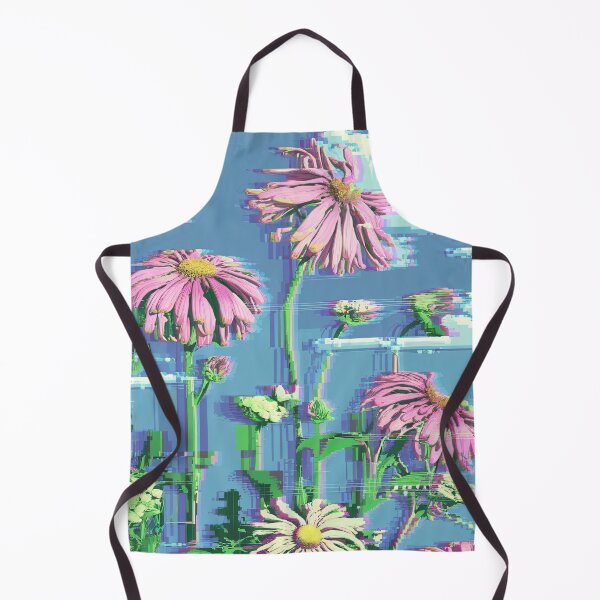 Item preview, Glitch Art Style With Aster, Solidago And Limonium Flowers designed and sold by pixelplaza.