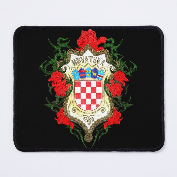 Item preview, Croatian Coat Of Arms With Roses designed and sold by MC Art Studio.
