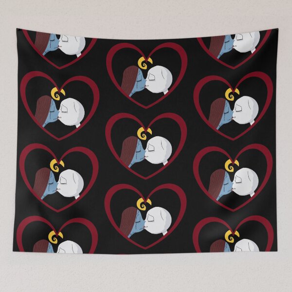 Item preview, A kiss under the moonlight (heart version) (the nightmare before christmas) designed and sold by Soulfate.