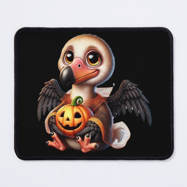 Item preview, The bewitched vulture and his luminous pumpkin designed and sold by AmigoVerse.