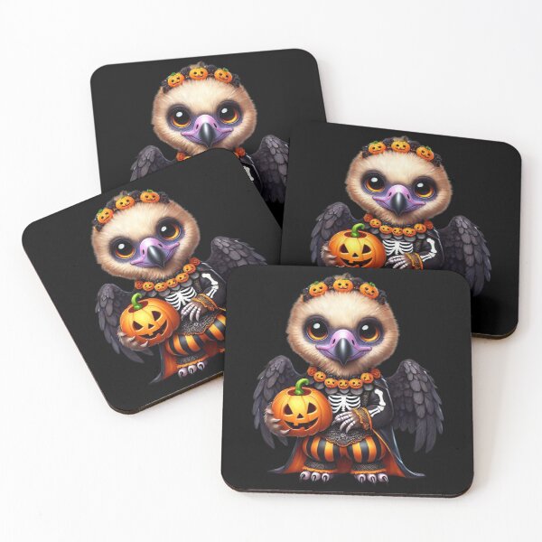 Item preview, The Skeleton Vulture and His Pumpkin Crown designed and sold by AmigoVerse.