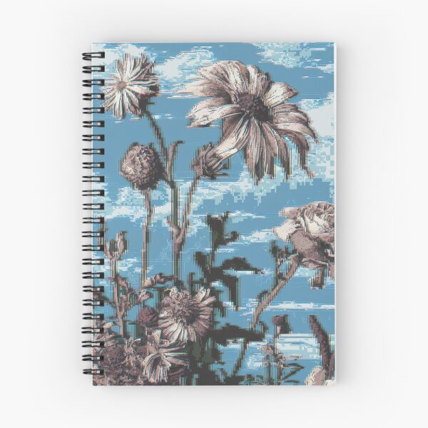 Item preview, Glitch Art Style With Aster, Solidago And Limonium Flowers designed and sold by pixelplaza.