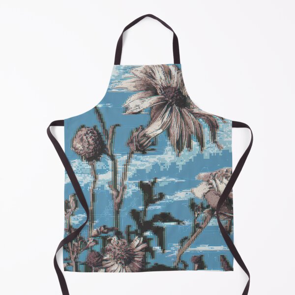 Item preview, Glitch Art Style With Aster, Solidago And Limonium Flowers designed and sold by pixelplaza.