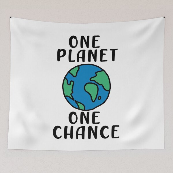 Item preview, One Planet One Chance Cute Design designed and sold by Climactify.